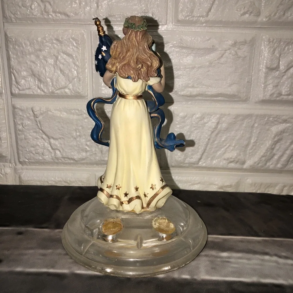 Vtg LOT Of 2  Resin Angel of Glory & Liberty Spirit of‎ America 8